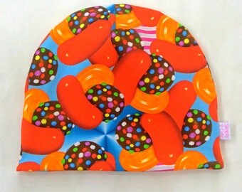 Colourful Candy reversible stretch knit jersey beanie