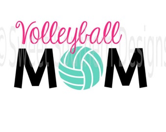 Volleyball Mom SVG DXF PDF instant download design for cricut or silhouette