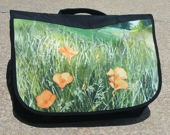 California Poppies Messenger Bag