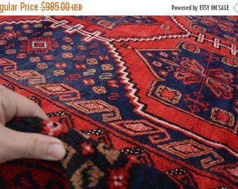 BIG SALE Hand Knotted Afghan Tribal Baluch area vintage rug, Baluch rug, Baluchi rug, Persian rug, Baluch rug, Turkish area rug, Baluch rug,