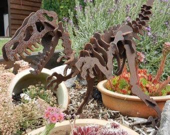 3D Metal Dinosaur 73cm / 3D Dinosaur puzzle / T-Rex / Dinosaur gift / Rusty Metal T-Rex / Garden art / Garden decor / Rusty Metal Dinosaur