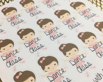 Ballet Dance Class Functional Planner Stickers