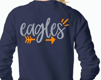 Eagles svg, SVG, DxF, EpS, Cut file, arrow svg, Eagles, shortsandlemons, SVG Sayings, football svg, football sister svg, football mom svg