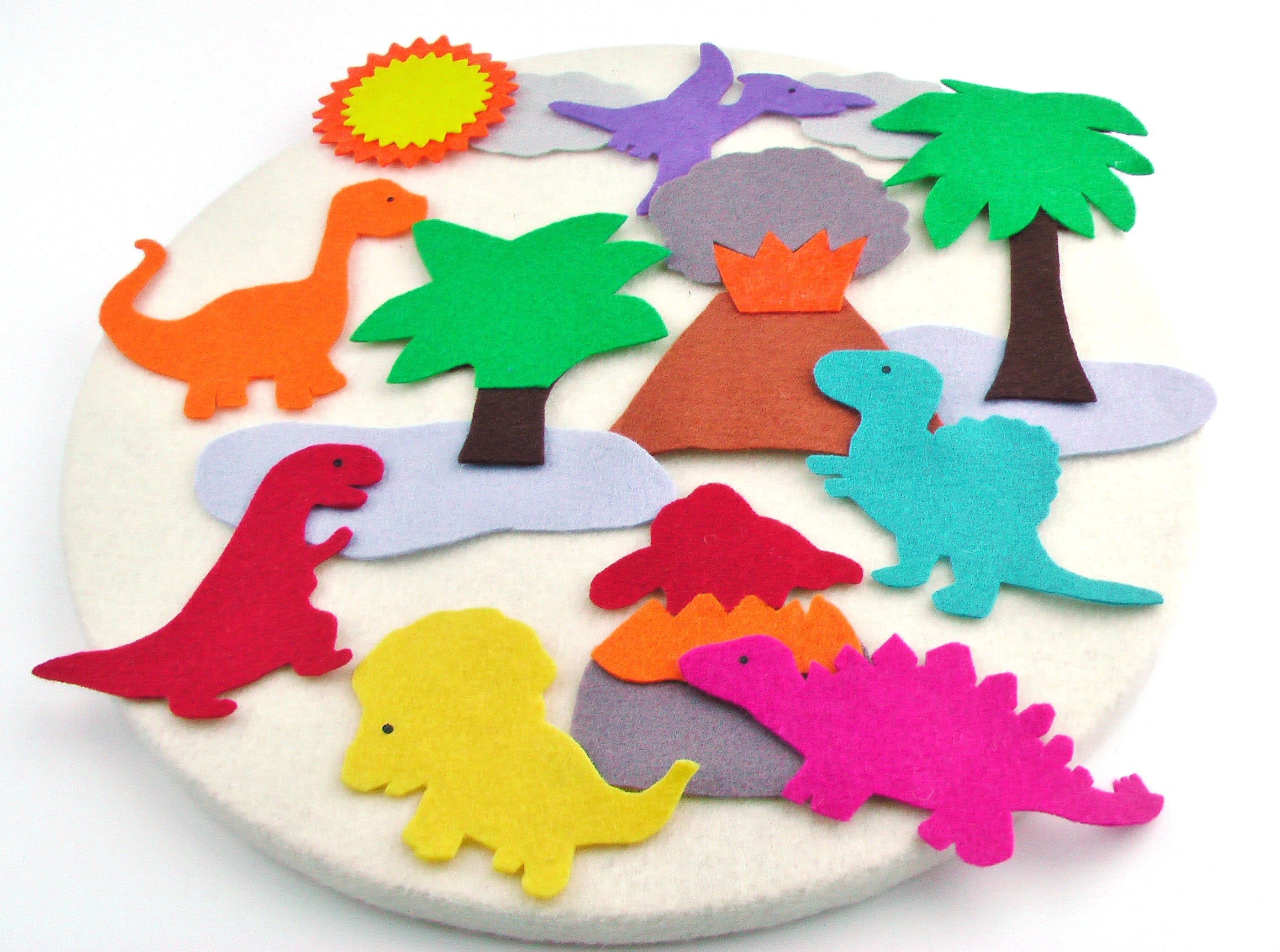 Felt Board Dinosaur Toy Dinosaur Kids Birthday Quiet Felt