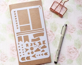 Bullet Journal Stencil #1 - Planner, Journal, Craft, Scrapbooking, Decoration