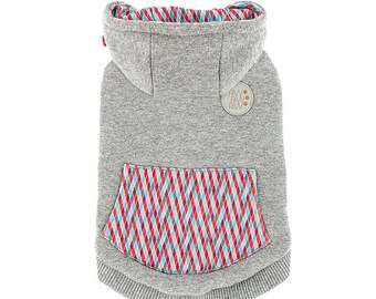 Okotoks Black and White Pet Dog Hoodie main image 0