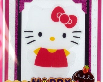 Hello Kitty Birthday Card