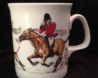 Vintage 1996 Fox Hunt Coffee Cup by Bryn Parry