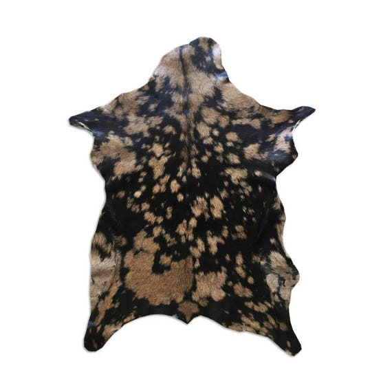 Cowhide Rug Small Area Rug Cow Hide Brown Black Rugs Soft