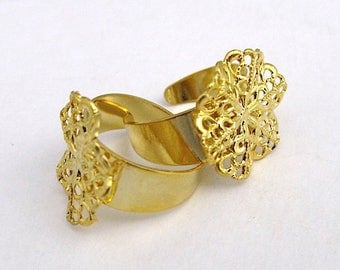 5 supports ring filigree 20 mm.