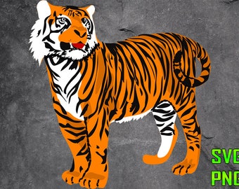 TIGER SVG for cutting machines Svg digital files Instant download cutting machine Laser engraving files Silhouette files Cameo Files
