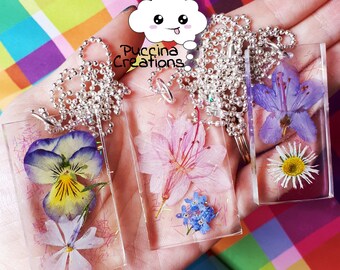 Resin Real Flowers Necklace (necklace real flowers in resin)