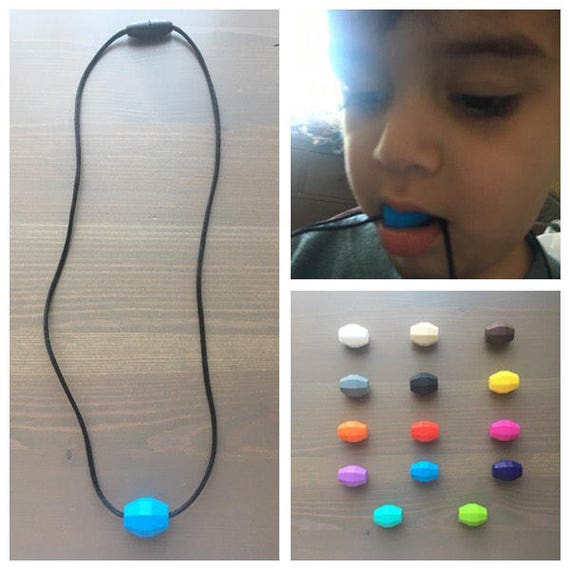 FDA Food Grade Silicone Chew Necklace Sensory Chew Necklace