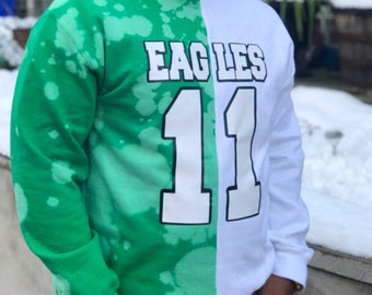 philadelphia eagles vintage kelly green sweatshirt