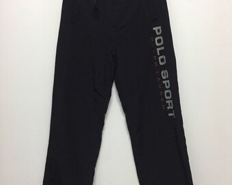 Sale!! Sale!! Vintage Polo Sport Ralph Lauren Outdoor Pants Spell Out Black Mens Rare