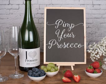 Pimp your Prosecco - Wedding Chalkboard