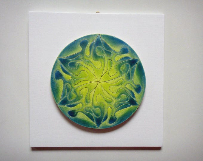 Chakra - Puzzle Artwork Set Mandala Art Play Heal Energy Sacred Geometry Wall Decor Gift Handmade Acrylic on Wooden Pieces, by Samo Svete
