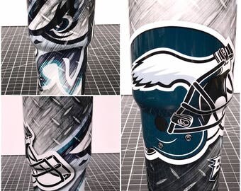 Philadelphia Eagles Custom Yeti 20 30 RTIC Cup Fully Wrapped
