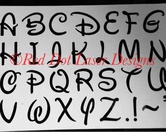 Disney Font Stencils Printable