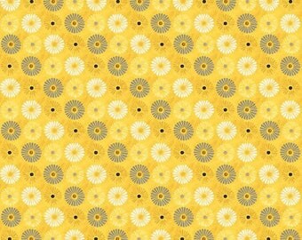 Yellow patchwork WILMINGTONPRINTS FELICITY fabric