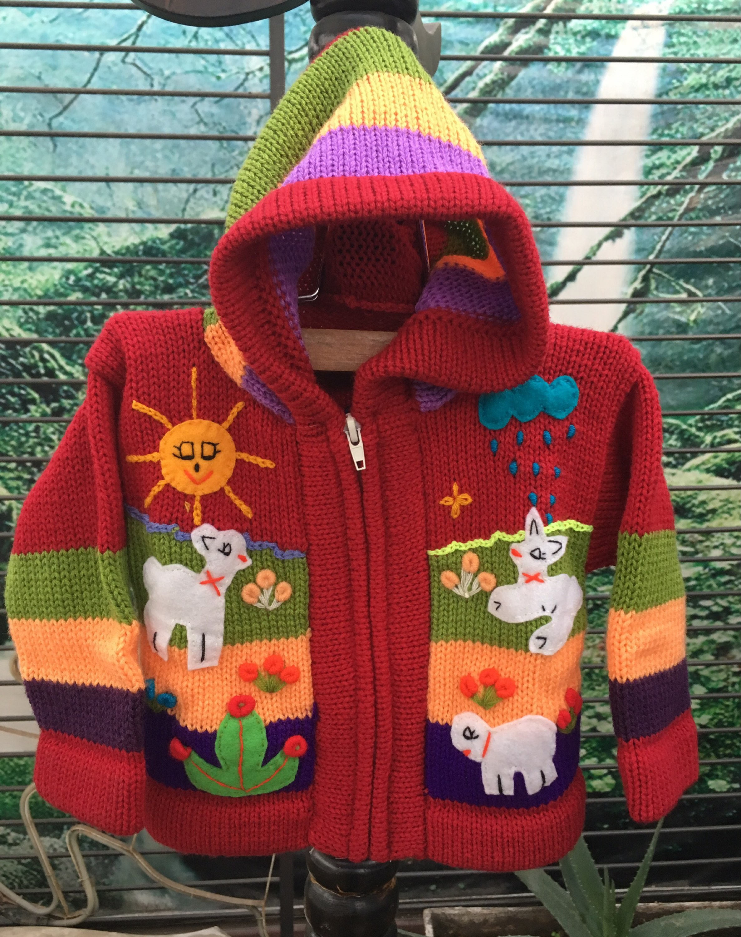 Hand crafted Peruvian Children's sweater Childrens