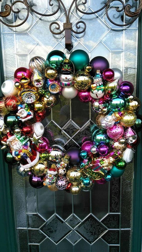 Santa And His Sliegh Handmade Door Ornament Christmas