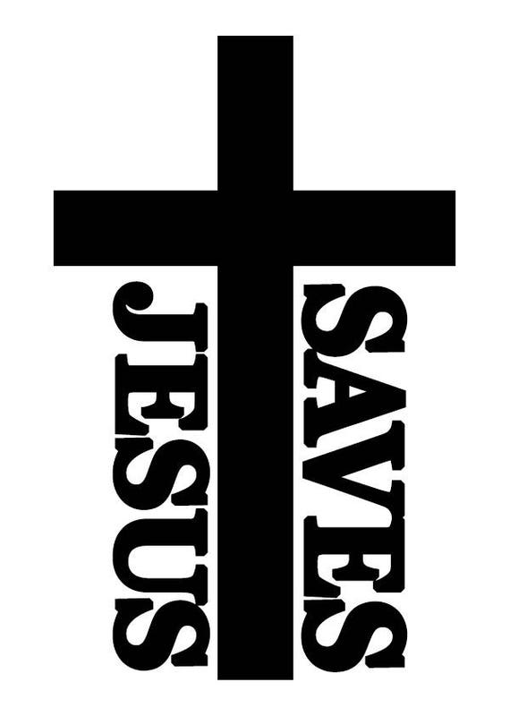 Jesus Saves Cross Svg