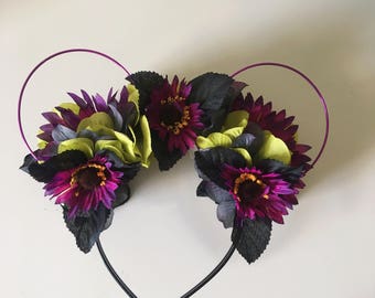 Light up Maleficent Inspired Minnie Ears
