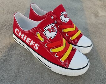 Kansas City Chiefs shoes Chiefs sneakers KC Chiefs shoes Holiday gifts Custom shoes