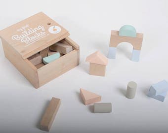 Wooden Building Blocks - Blocks Set - Wooden blocks - Bloques de Madera- Wooden Toys- Handcrafted Toys