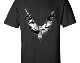 NEW Logan Paul Bird Logo Grey Camo Flag Unique Design Custom For T-shirt Gildan Men's & Women's S M L XL 2XL 3XL Clothing Tshirt T Shirt