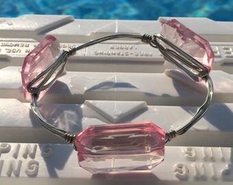 Pink bangle bracelet