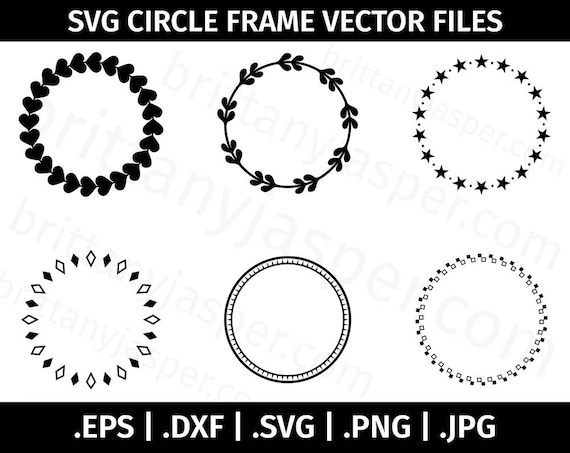 Download Circle Frames / Borders SVG Vector Clip Art - Cutting ...