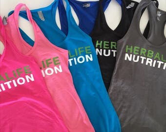 Herbalife Nutrition Racerback Tank, Workout Tank, Herbalife 24 hour Athlete, Womens Custom Tank