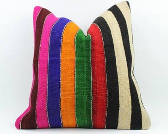 Turkish Kilim Pillow, Home Decor, Decorative Pillow, Home Design, Kilim Cushion, Pillows, Home Living, Decorative Pillow