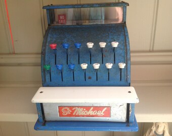 Vintage metal toy till St Michael 1950s or 1960s