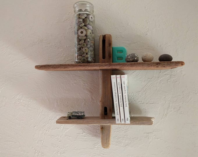 Driftwood shelf