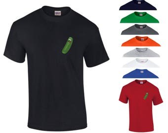 Rick and Morty T Shirt Tiny Pickle Rick Pocket Funny Joke Adult Comedy American Sitcom Animation Halloween Costume Men Tee Top Gift S-5XL