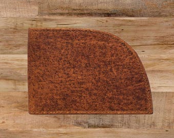 Rogue Front Pocket Wallet in Moosehide, Men's Leather Wallet, Made in USA Wallet, Men's Gift, Leather Wallet, Gift for Guys, Best Wallet