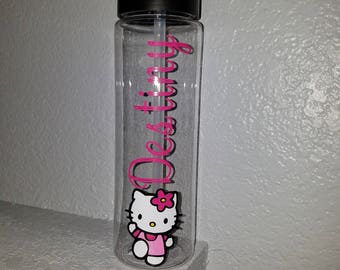 Personalized Water Bottles, Hello Kitty Water Bottle, Hello Kitty gift
