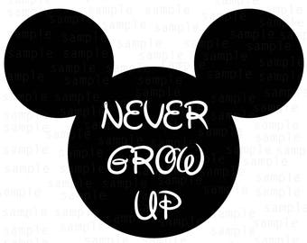 Free Free 137 Never Grow Up Disney Svg SVG PNG EPS DXF File