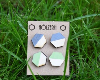 Earrings grey/green