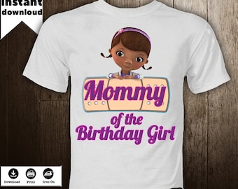 Doc McStuffins Iron On Image Printables Transfer Birthday Shirt Personalized T-Shirt DIY - DIGITAL FILE