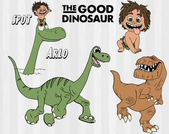 The Good Dinosaur SVG and Clipart bundle, Arlo svg, disney svg, svg files for silhouette, cricut cut files, vector