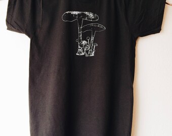 Mens Mushrooms Shirt, Mens Vegetable Shirt, Mens Nature Shirt, Mens Graphic Shirt, Mens Outdoors Shirt, Mens Screen Print Shirt