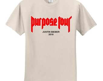 Justin Bieber / Purpose Tour 2016 / My Mama Don't Like You Tan T-Shirt