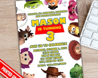 SALE 50% - Toy Story Invitation - Toy Story Party - Toy Story Birthday - Toy Story Print