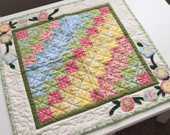 Cotton Way May Quilt Table Topper or Wall Hanging