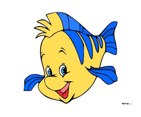 Flounder Svg File Svg Cutting File Disney Svg File Svg For