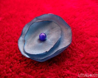 Satin fabric hair clip